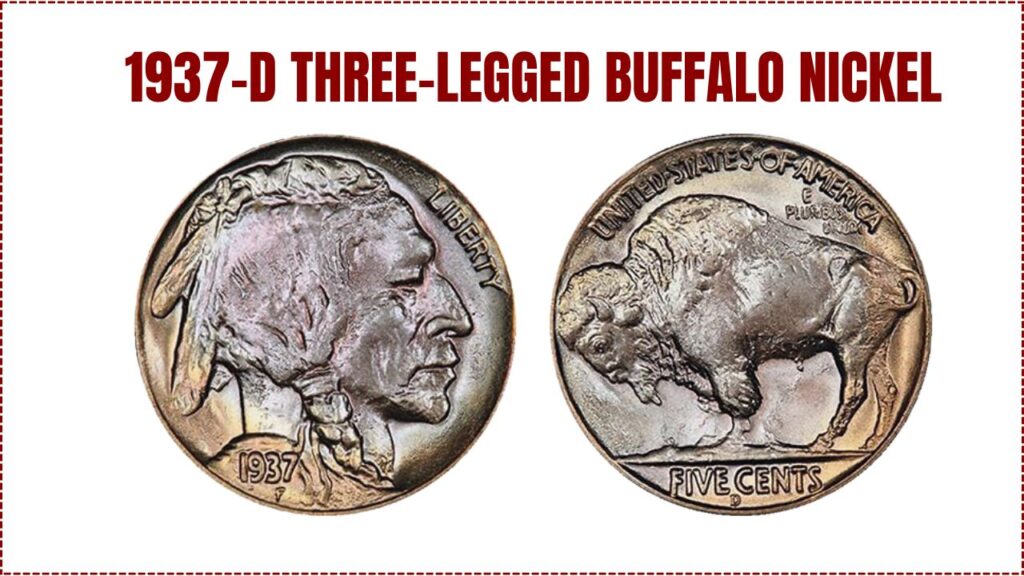 1937-D Three-Legged Buffalo Nickel